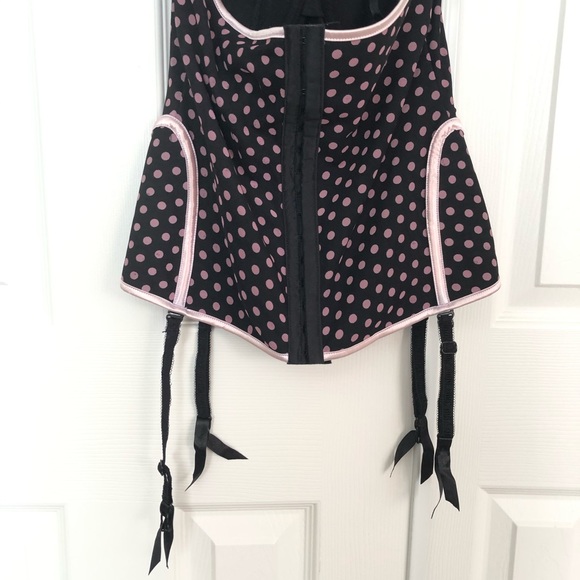 Coquette Polka Dot Halterneck Corset Lingerie - Picture 8 of 10